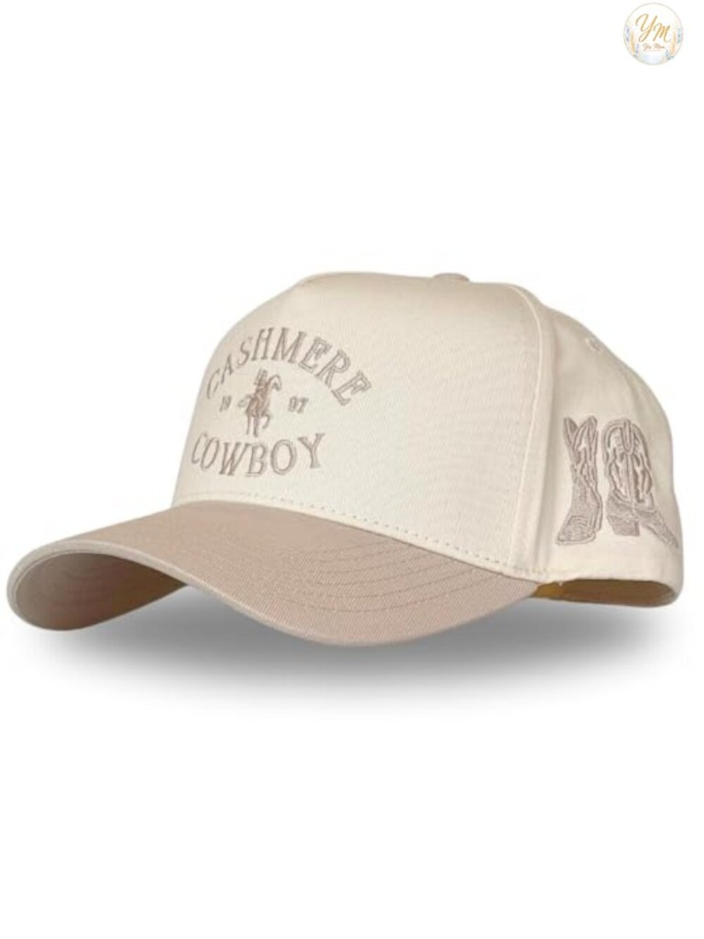 Western Trucker Hat Snapback Cotton Embroidered Baseball Cap